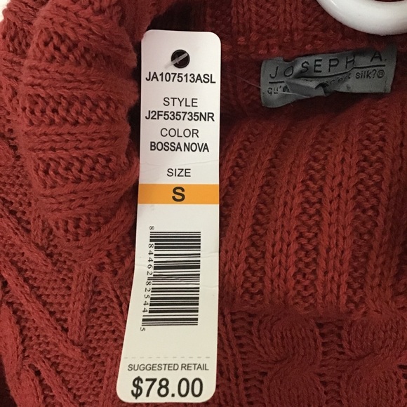 Joseph A. Turtleneck Cable Knit Sweater Bossa Nova - Picture 8 of 12